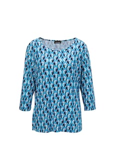 Druckshirt im Materialmix thumbnail 6