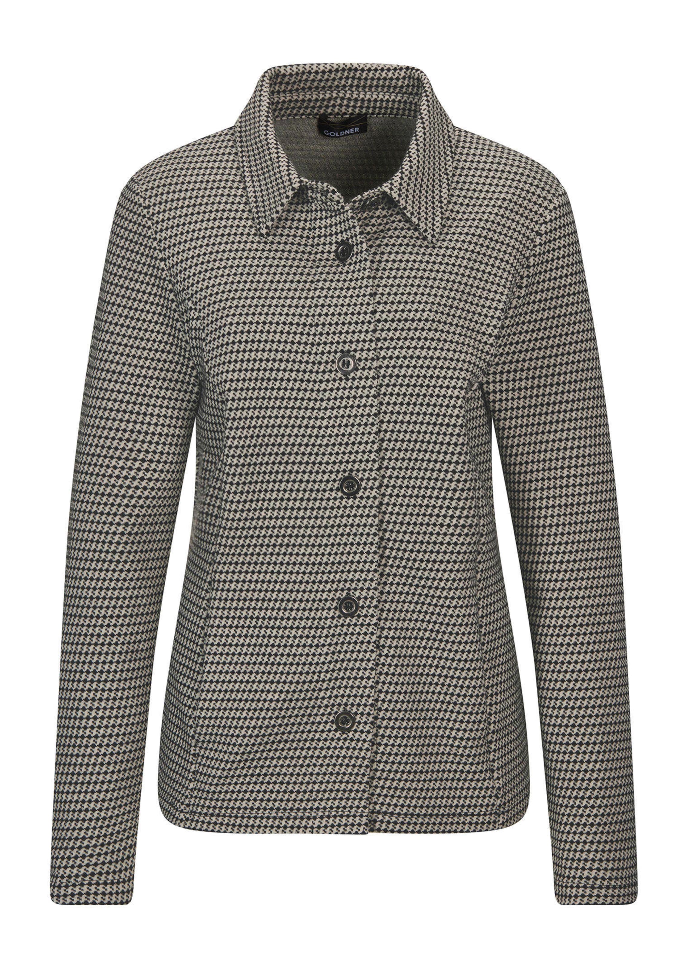 Hemdjacke mit Pepita-Muster