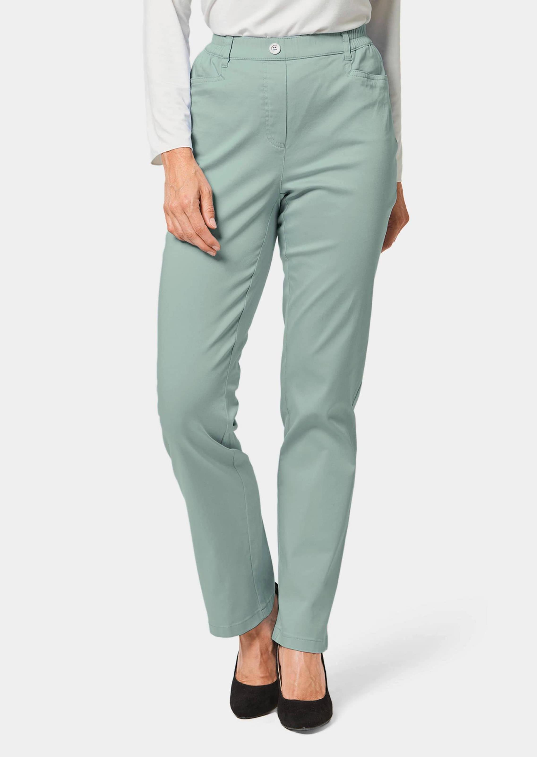 Lichte katoenen broek met elastische band