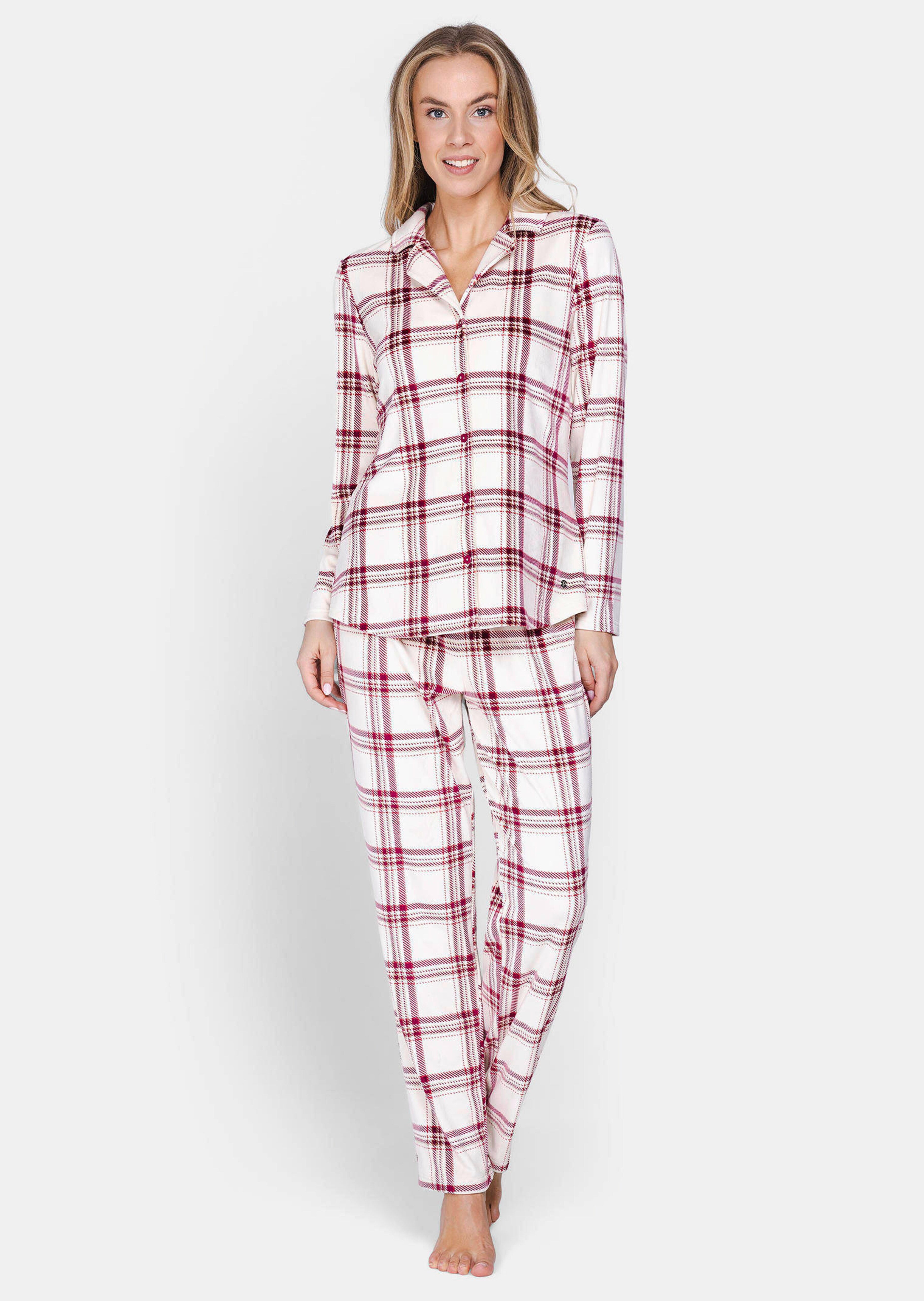 Pyjama en flanelle à carreaux
