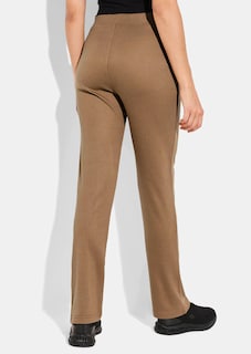 Freizeithose aus Jersey in Strickoptik thumbnail 2