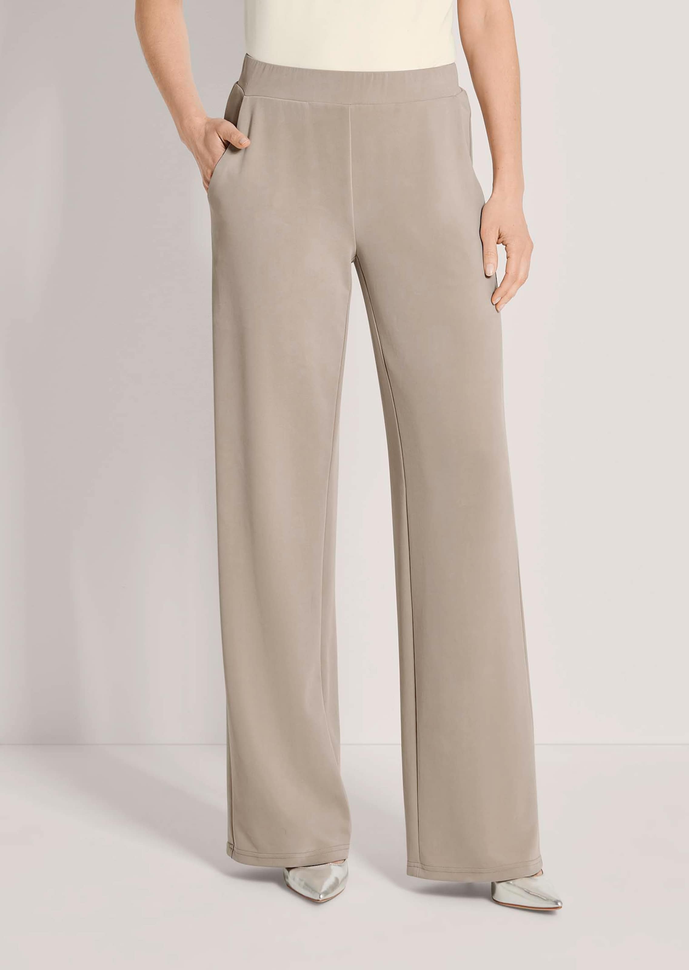 Pantalon à taille élastique en jersey doux