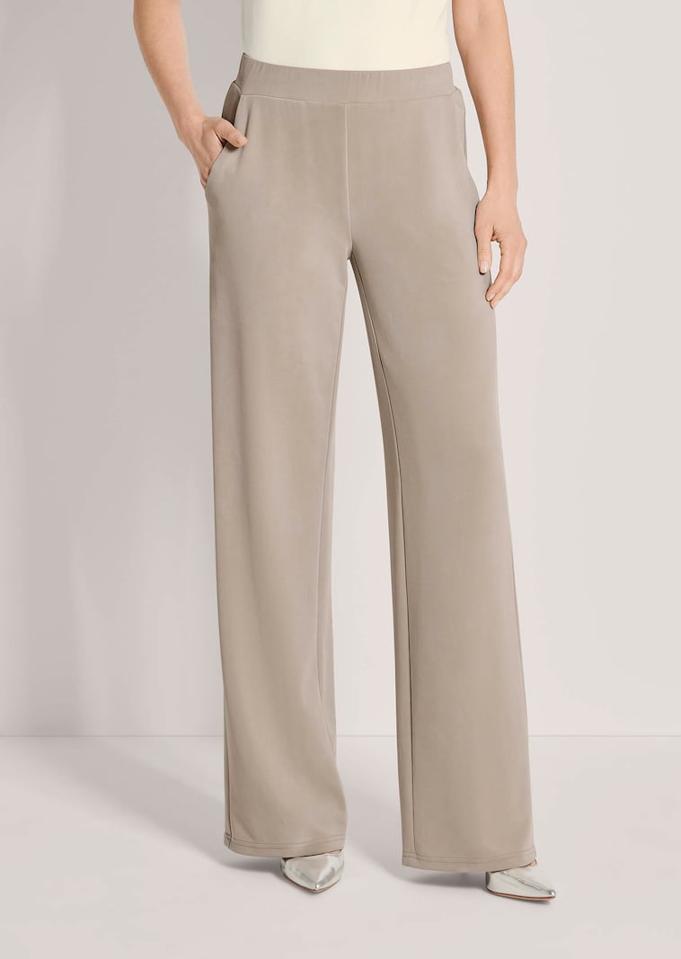 Broek met een elastische tailleband van zachte jersey