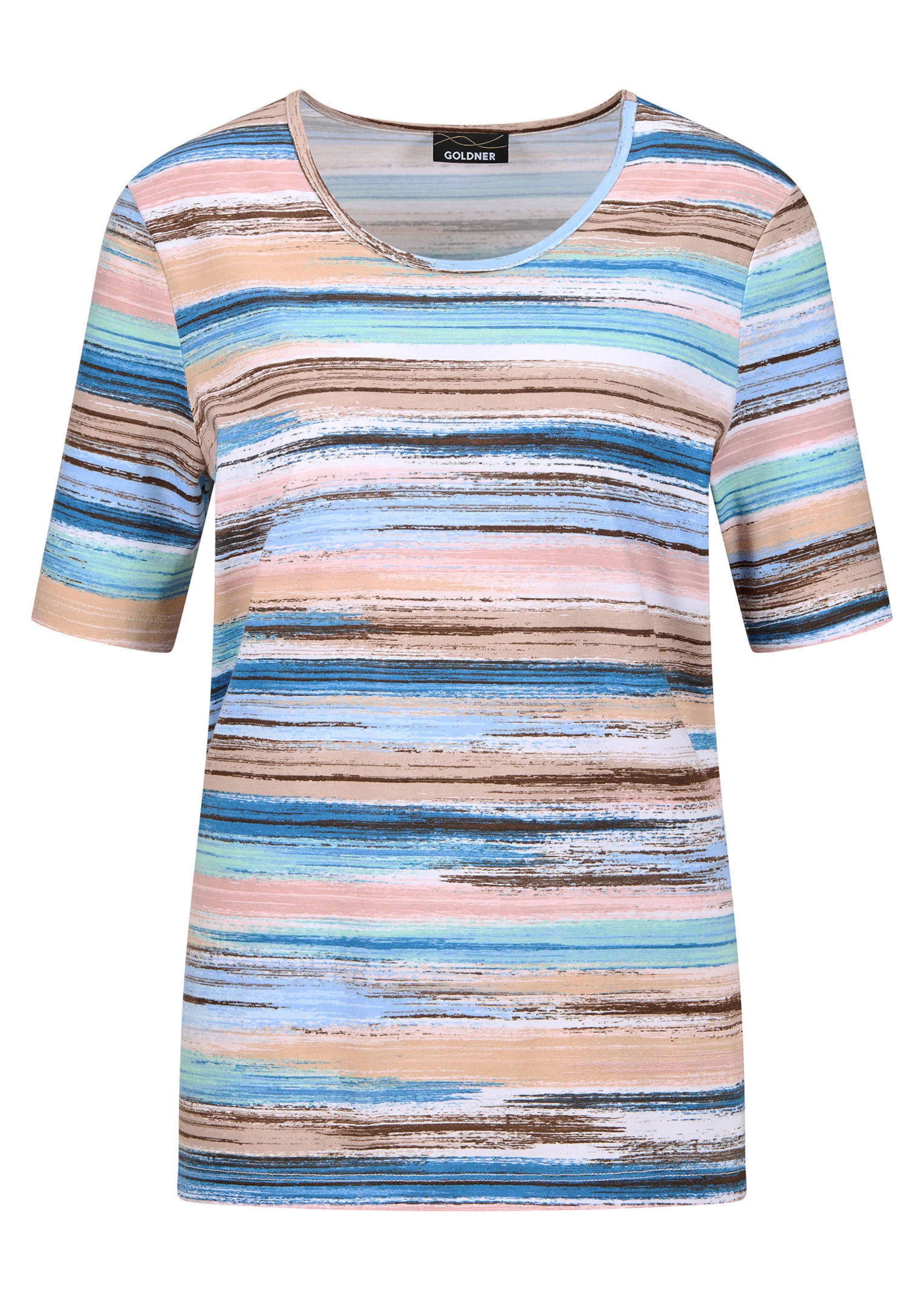 Jersey shirt in streep-look