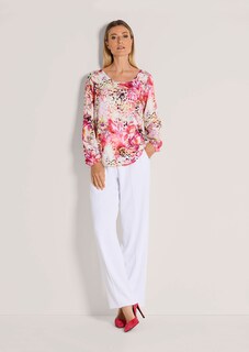 Blouse avec imprimé à motif floral et léopard thumbnail 3