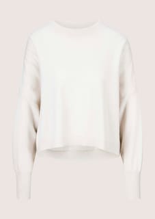 Kurzer Oversize-Pullover mit Kaschmir thumbnail 7