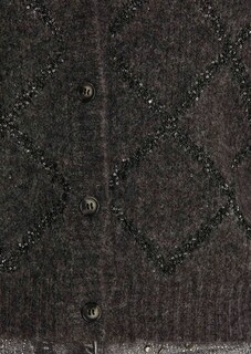 Strickjacke mit Rautenmuster und Pailletten thumbnail 6