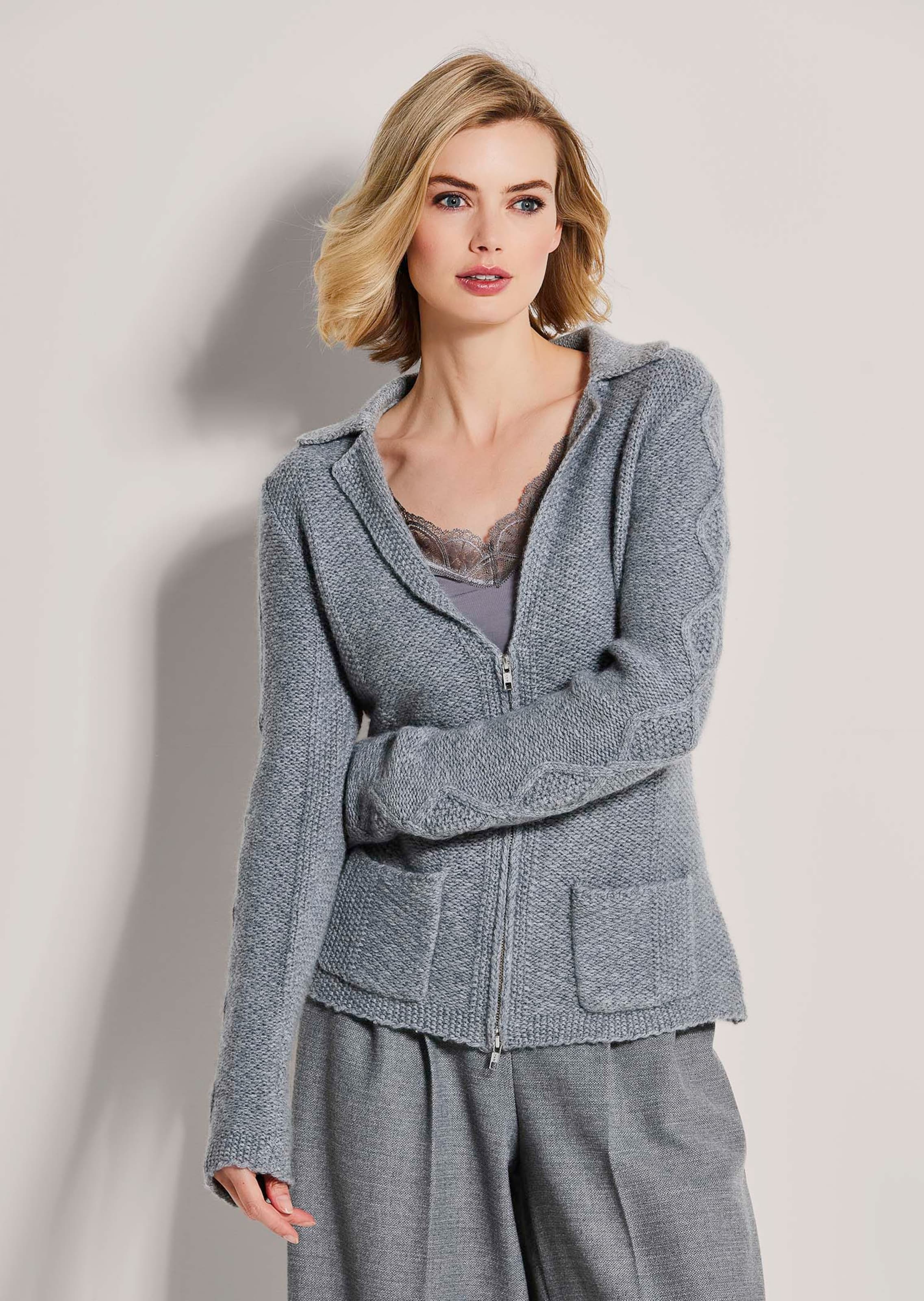 Blazer en maille. Pur cachemire