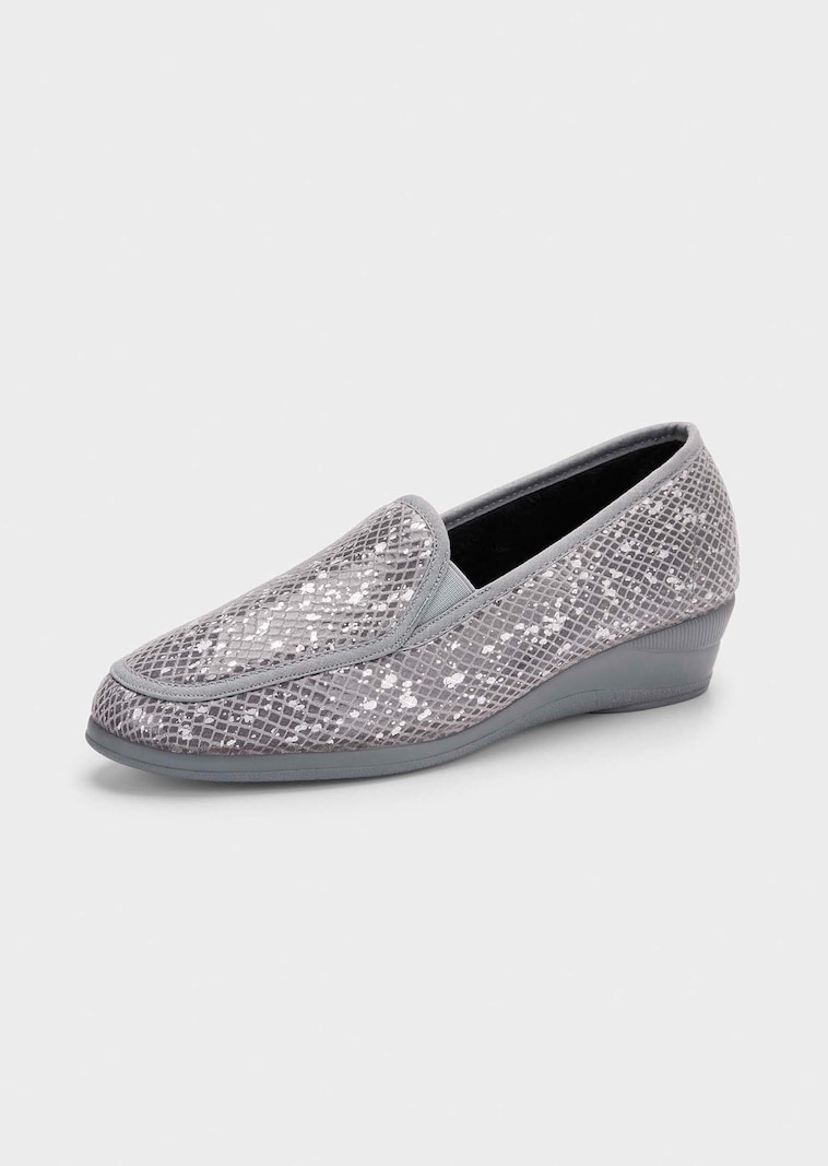 Pantoffels met zool met grip