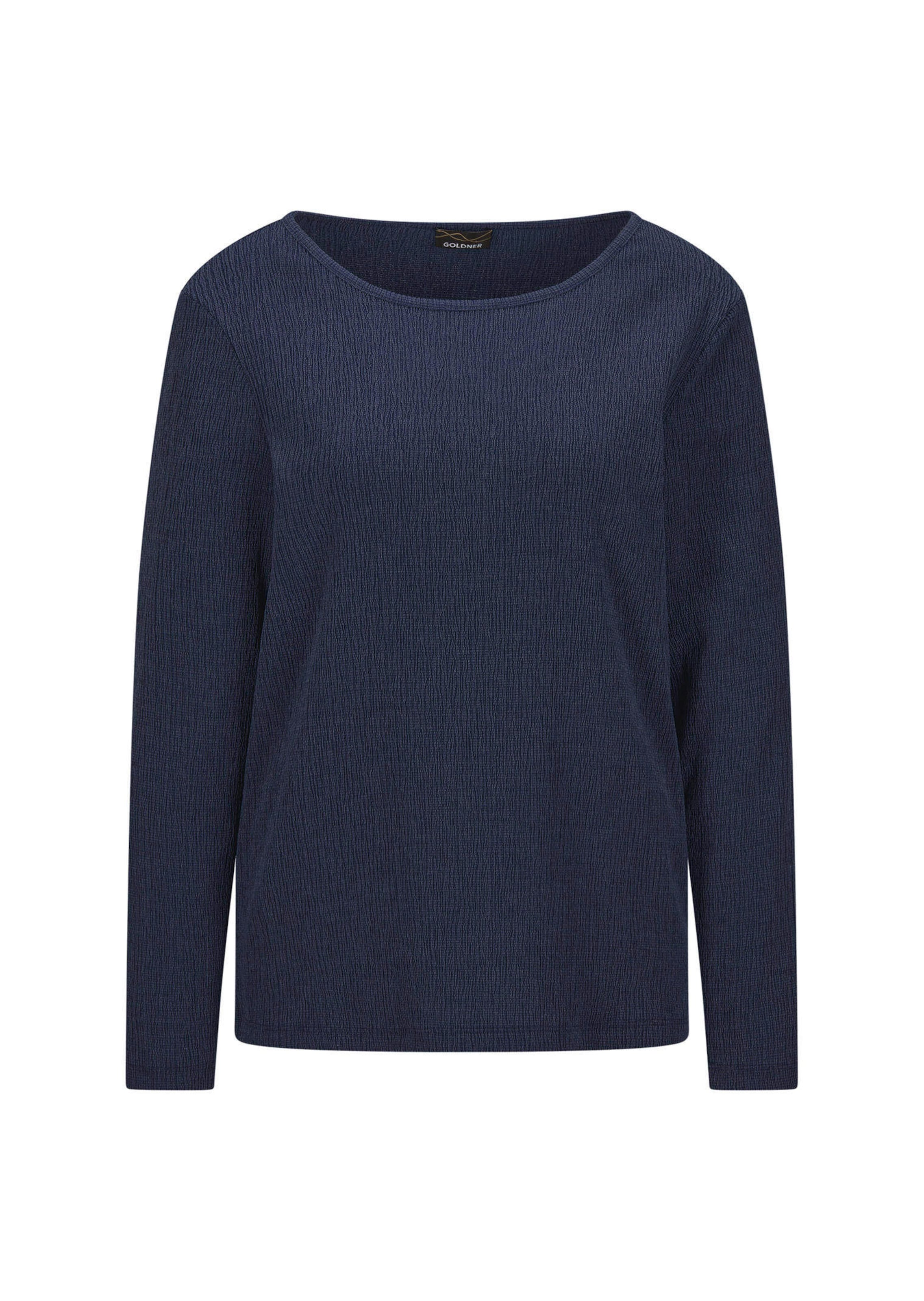 Jersey-Shirt in Krepp-Optik