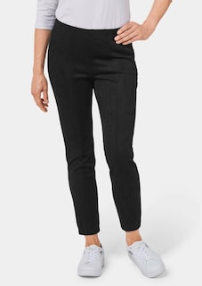 Moderne Leggings in trendigem Velourslederimitat thumbnail 1