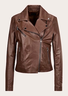 Biker-style leather jacket thumbnail 7