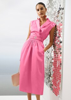 Ärmelloses Sommerkleid mit Raffungen thumbnail 1