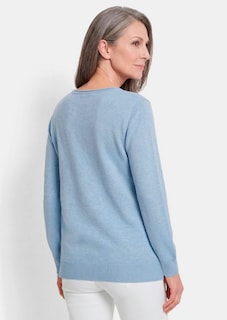 Tricot pullover van zuivere merinowol thumbnail 3