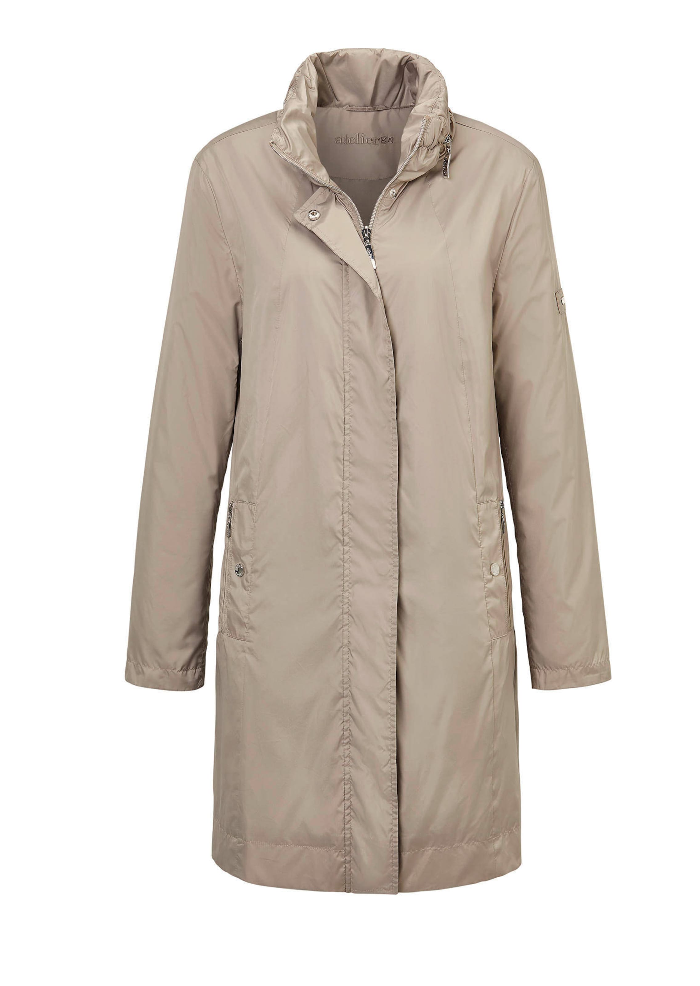 Super leichte Longjacke mit versteckter Kapuze