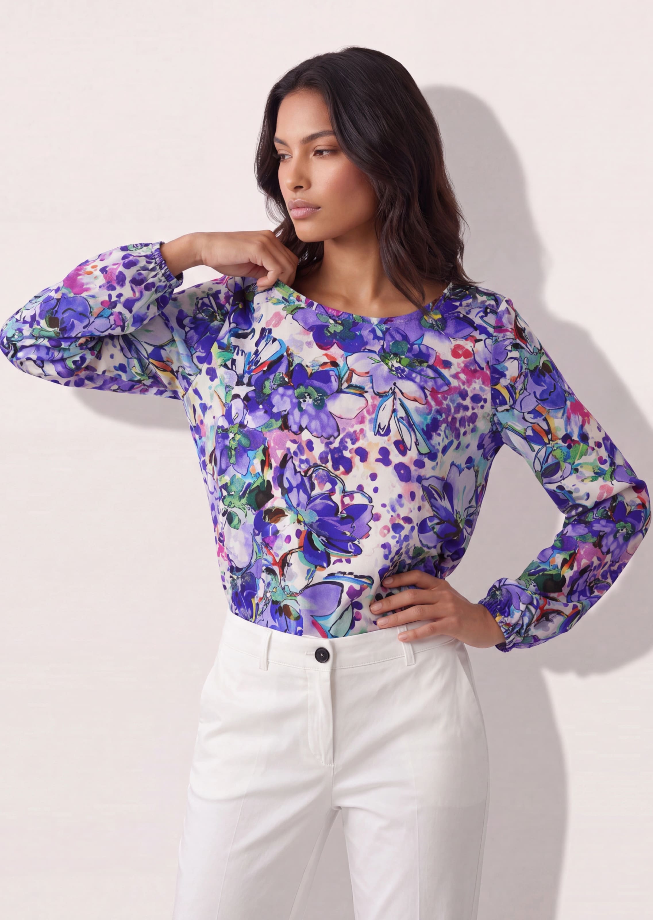 Bluse mit Blumenprint
