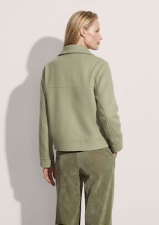 Short woollen jacket with a double-faced finish thumbnail 4