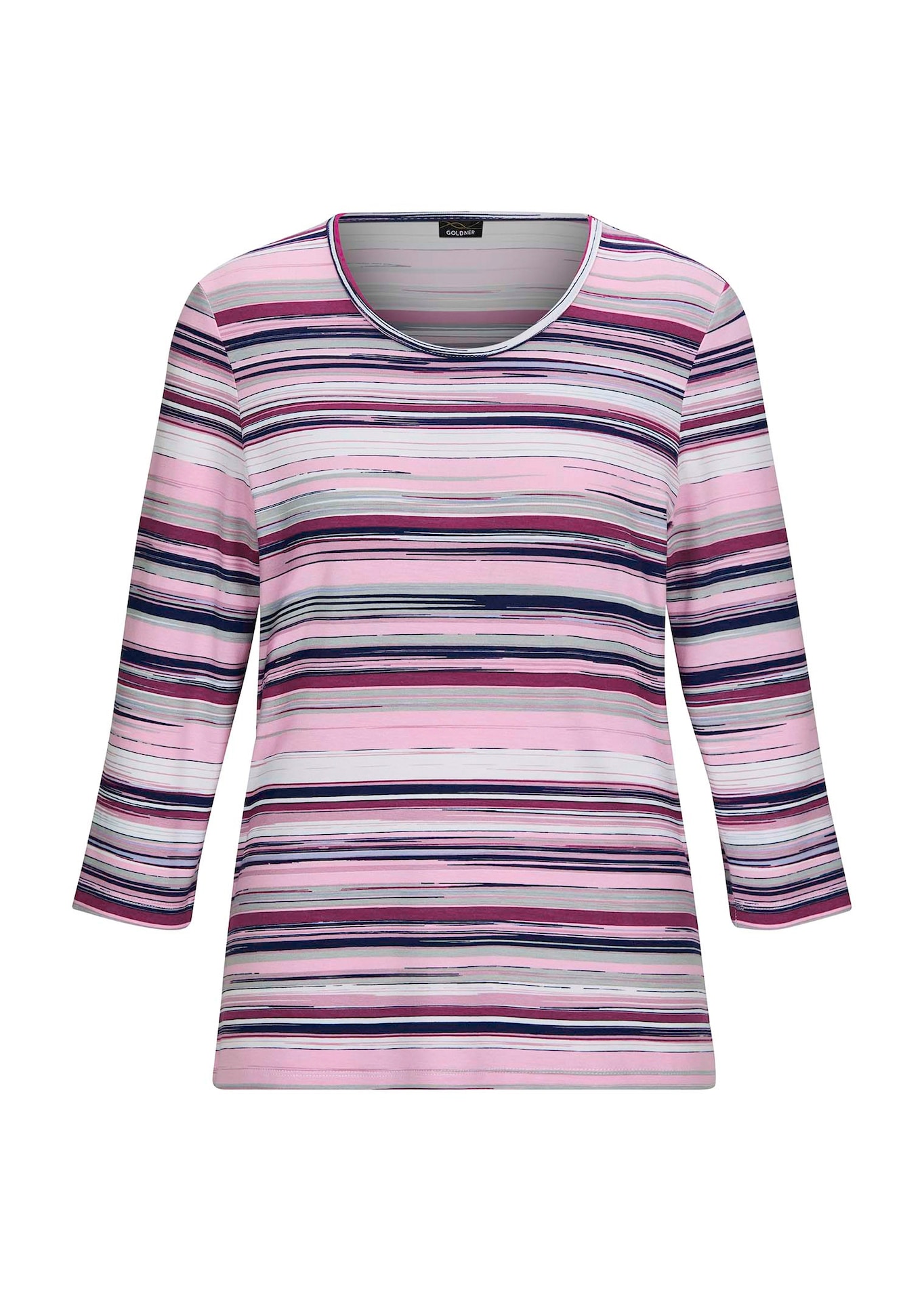 T-shirt rayé en jersey de viscose doux