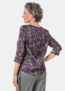 Blouse imprimée soyeuse et fluide thumbnail 3
