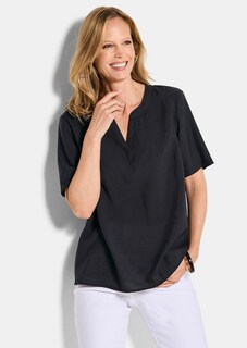 Onderhoudsarme blouse van seersucker thumbnail 1