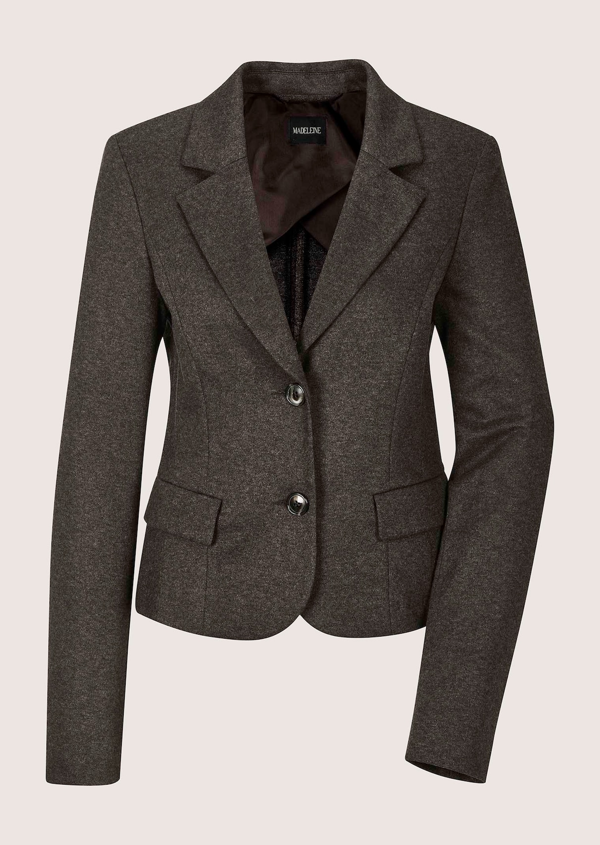 Timeless cropped blazer with a soft-touch feel
