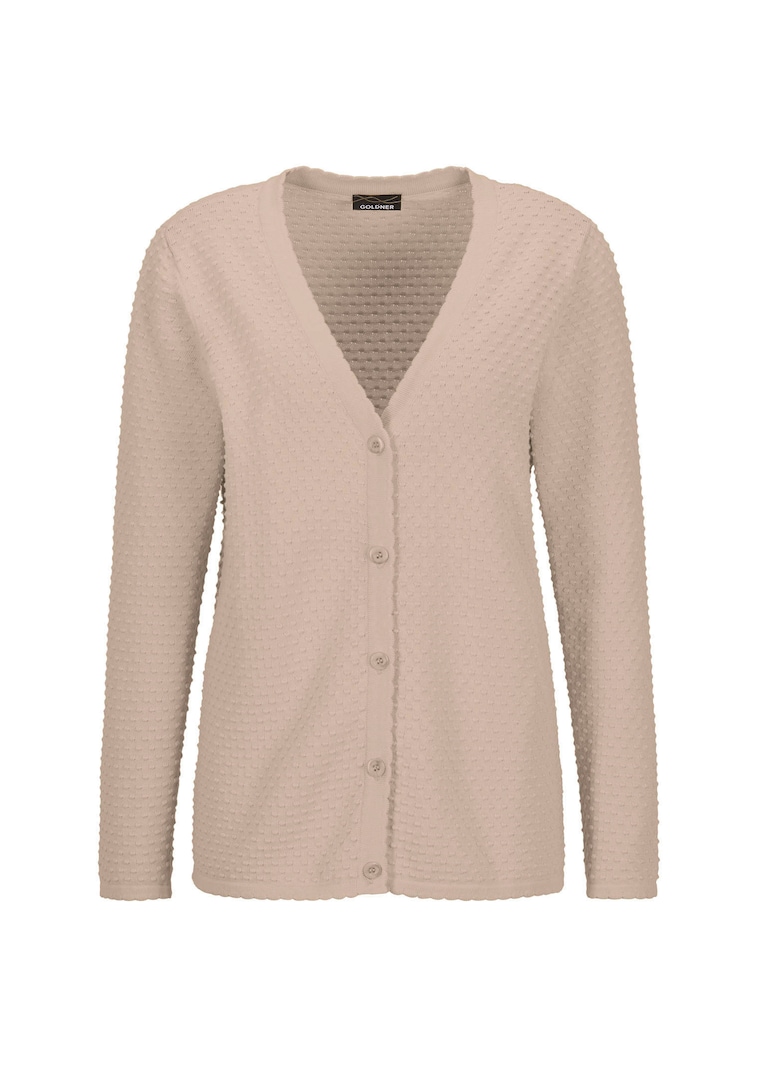 Strickjacke mit Pünktchenmuster