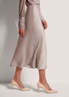 Jupe midi en satin fluide thumbnail 5