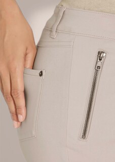 Skinny fit trousers with zip pockets thumbnail 6