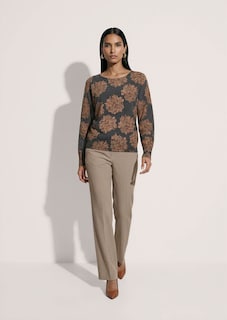 Kaschmirpullover mit floralem Allover-Print thumbnail 3