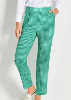 Gemusterte Schlupfhose SARA mit Minimalprint thumbnail 7