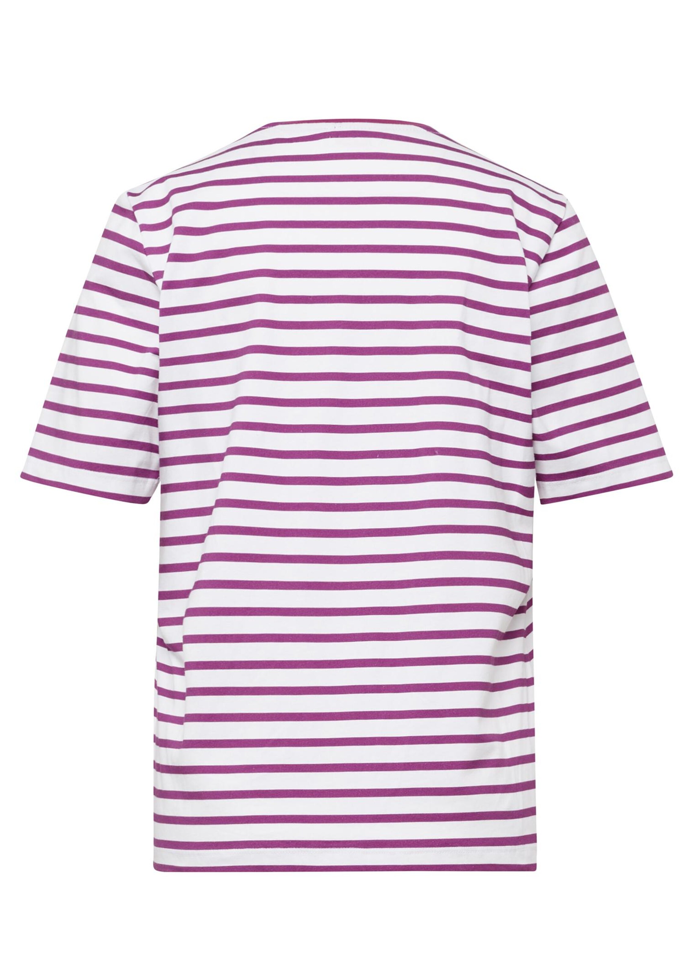 Gestreept shirt met halflange mouwen thumbnail 3