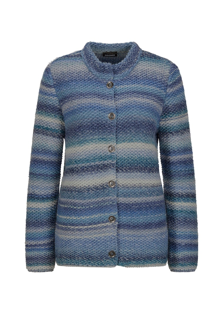 Strickjacke mit Multicolor Ringeloptik