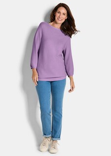 Pull en tricot fin pur coton thumbnail 2