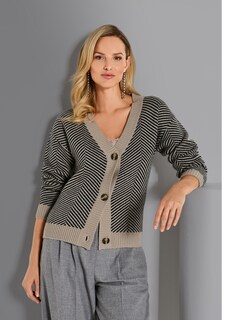 Strickjacke mit Jacquard-Muster thumbnail 1