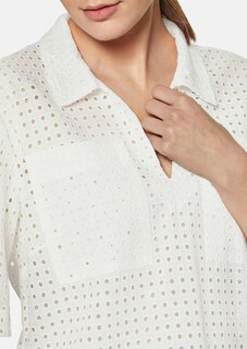 Kurzarm-Bluse im Boxy-Style mit Lochstickerei thumbnail 6