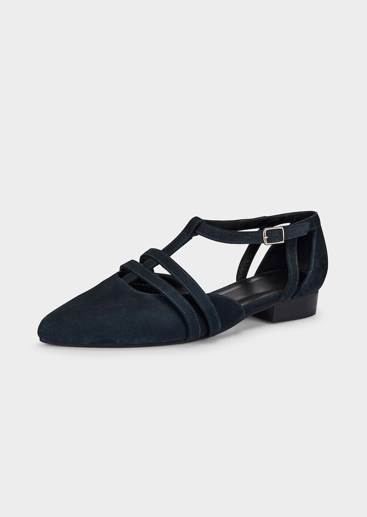 Pumps mit Riemchen in Komfort-Weite