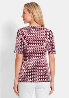 T-shirt en viscose avec un bel imprimé 3D thumbnail 3