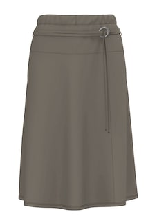Wijde jersey rok met riem thumbnail 5