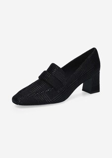 Block-heel leather court shoes thumbnail 1