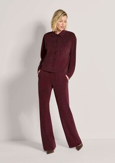 Oversize Hemdbluse mit aufgesetzten Taschen thumbnail 3