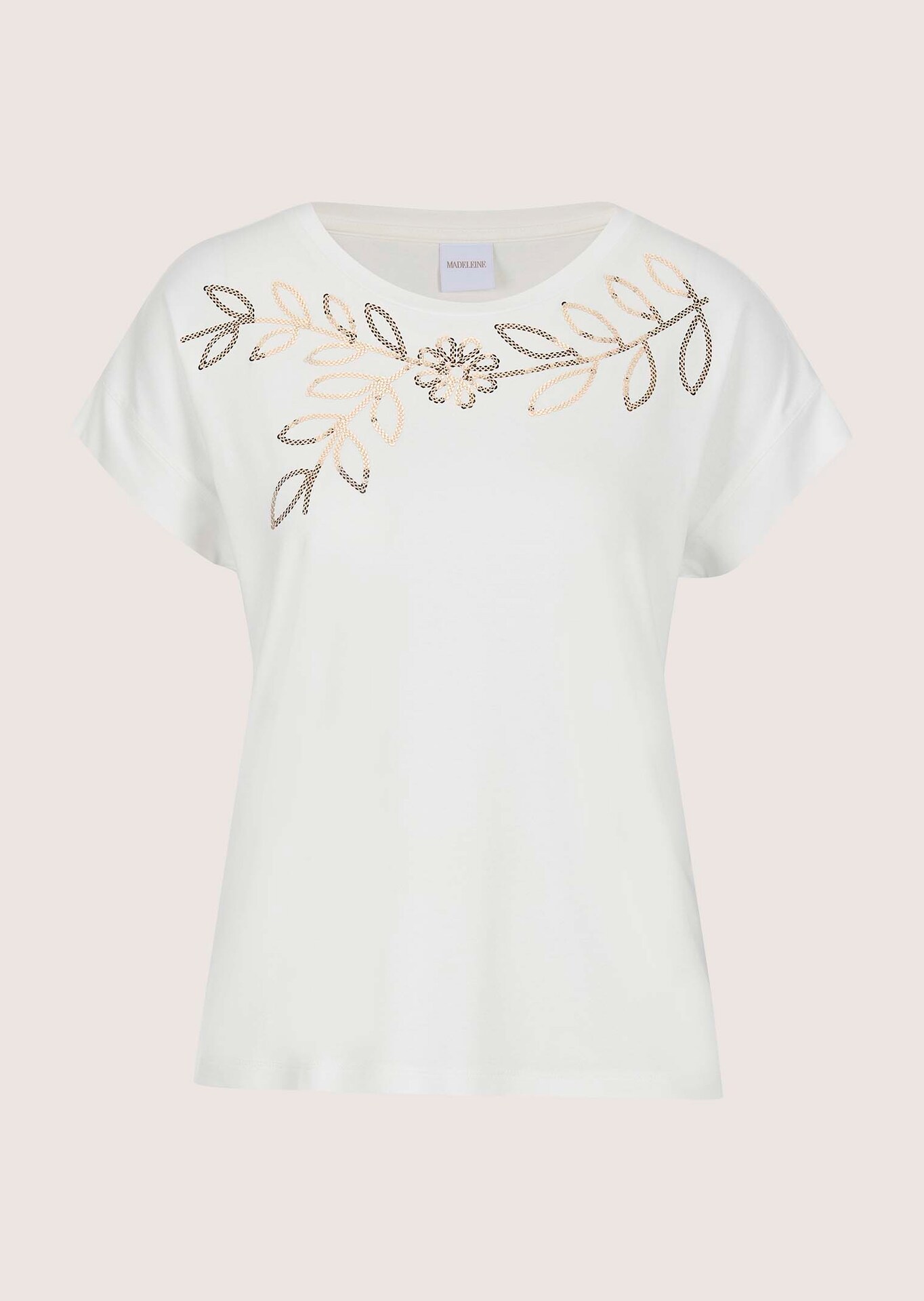 T-shirt avec motif en sequins
