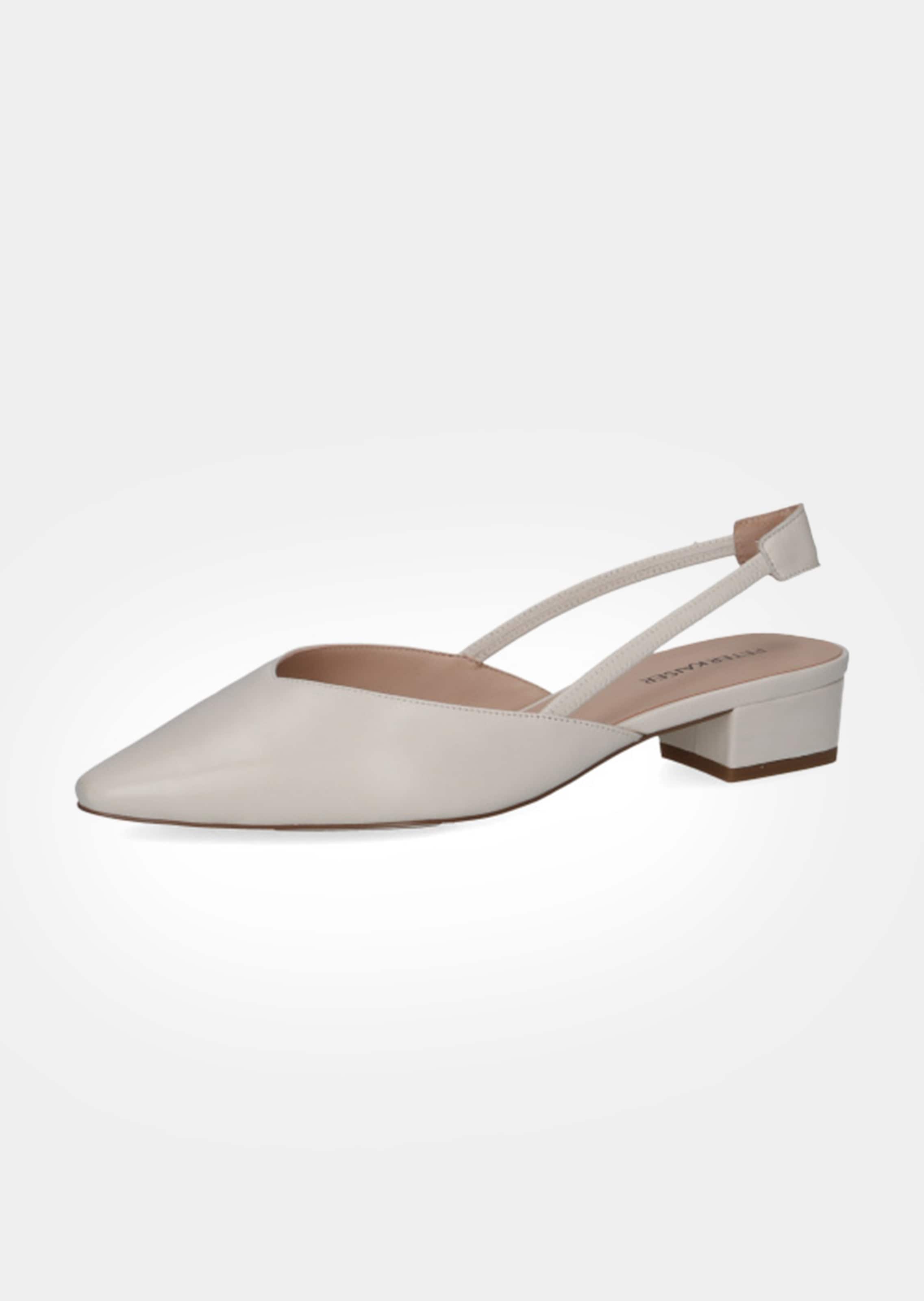 Slingpumps aus Leder
