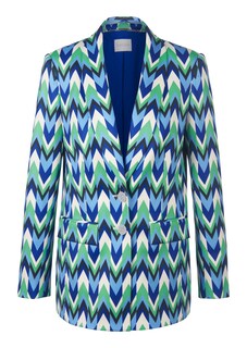 Bedruckter Blazer mit Schalkragen thumbnail 7