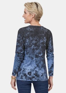Langarmshirt mit bunten Glitzersteinen thumbnail 3