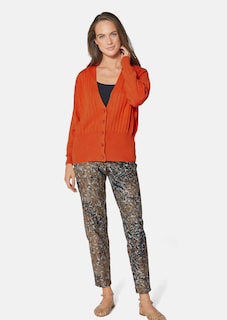 Kurze Strickjacke mit V-Ausschnitt thumbnail 3