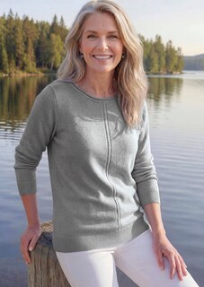 Tricot pullover van zuivere merinowol thumbnail 7