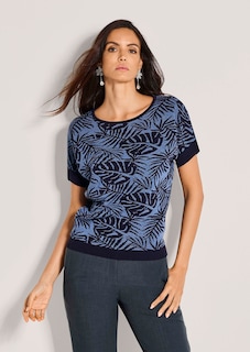 Pull léger en jacquard floral thumbnail 2