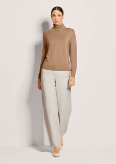 Pull en maille fine avec viscose et élasthanne thumbnail 3