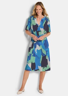 Jerseykleid mit Bindeband und Taschen thumbnail 1