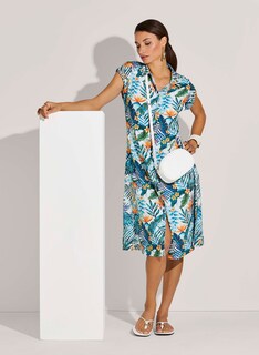 Hemdblusenkleid mit exotischem Print thumbnail 5